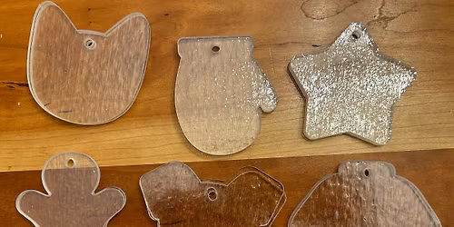 Holiday Fun Fused Glass Ornament Class- registration required 