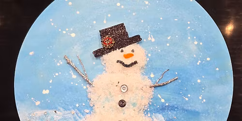 Crushed Glass Epoxy Snowman