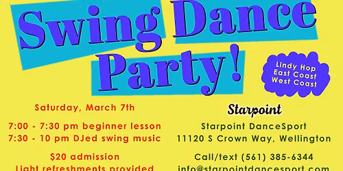 Swing Dance Party! West Palm Beach-Wellington!