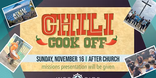 Church-Wide Chili Cook-Off & Guatemala Fundraiser l Save The Date for Mission Guatemala 2026