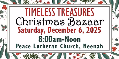 Timeless Treasures Christmas Bazaar Craft & Bake Sale