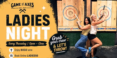 Ladies Night at Game of Axes