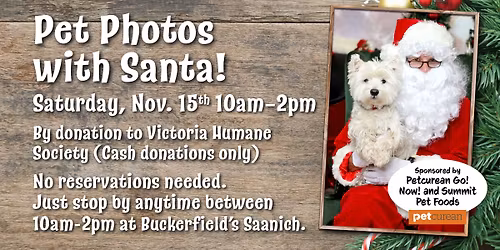 Pet Photos with Santa!
