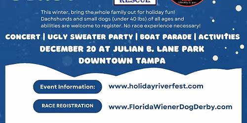 Dachshund Dash Derby with Holiday Riverfest