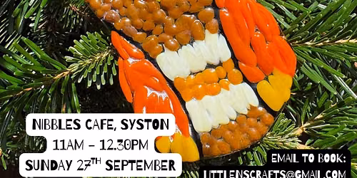 Autumn Glass Fusion Workshop at Nibbles Cafe, Syston