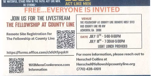 1613 Men's Conference Livestream