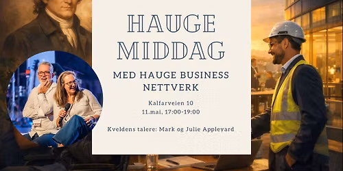 Haugemiddag med Mark og Julie Appleyard