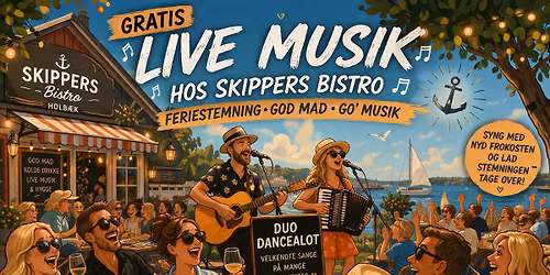 \ud83c\udfb6 GRATIS LIVE MUSIK HOS SKIPPERS BISTRO \u2013 HOLB\u00c6K \ud83c\udfb6 