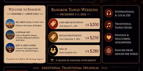 Bangkok Tango Weekend