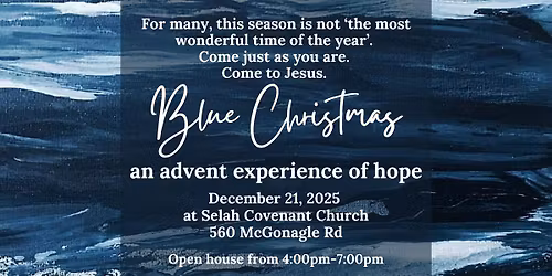 Blue Christmas- Open House