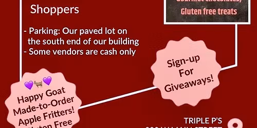 LOCAL VENDOR MARKET-TRIPLE P\u2019S