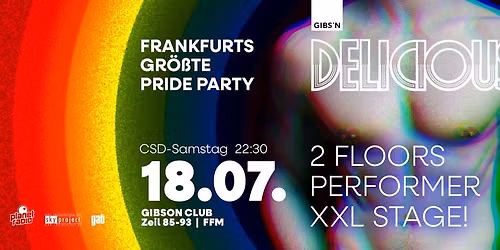 DELICIOUS - FRANKFURT PRIDE PARTY 2026