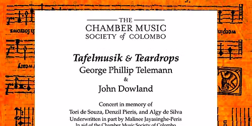 Tafelmusik & Teardrops - The Music of Telemann and Dowland