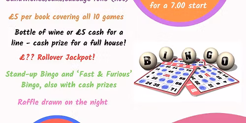 Bingo at Radnor Park Bowls Club - Folkestone