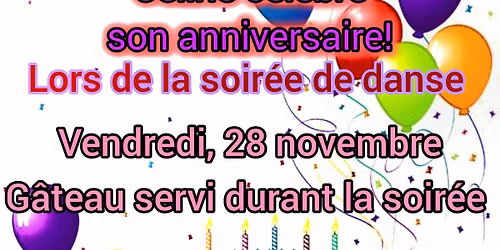 Soir\u00e9e dansante anniversaire de C\u00e9line