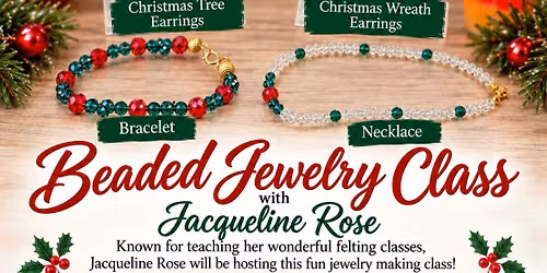 Beaded Christmas Jewelry Making Class