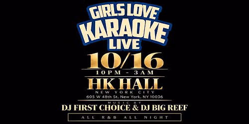 Girls Love Karaoke \u201cLive\u201d R&B all night edition