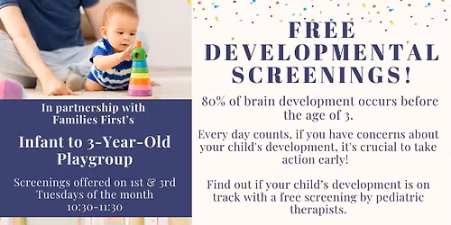 Free Developmental Screenings