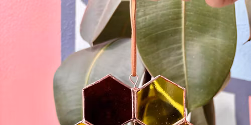 "Honeycomb with Bee" Stained Glass Class (Short & Sweet - 3 HRS)