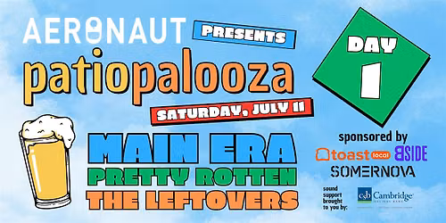Patiopalooza at AERONAUT: Day 1