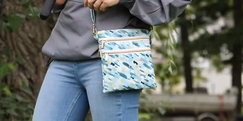 Sallie Tomato Zippy Bag - BEGINNING SEWING CLASS