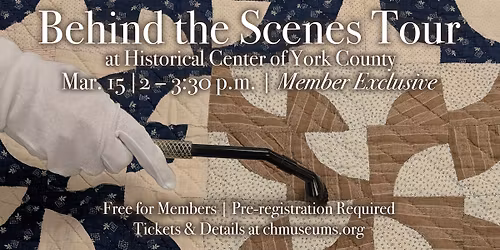 Behind the Scenes Tour – Member Exclusive (SOLD OUT!)