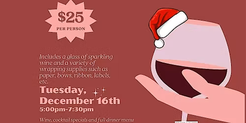 Wine & Wrap at Ironwoods Bar & Grill