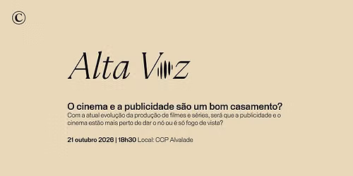 Alta Voz CCP "O cinema e a publicidade s\u00e3o um bom casamento?\u201d