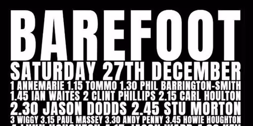 Barefoot All-dayer \ud83c\udf84\ud83c\udfa7\ud83d\udd7a\u2728
