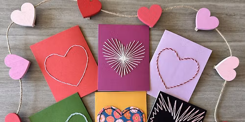 Embroidered Heart Cards Workshop