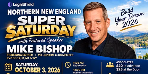 S. PORTLAND MAINE SUPER SATURDAY with Mike Bishop $100K Ring Earner