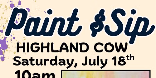 Highland Cow Acrylic Painting