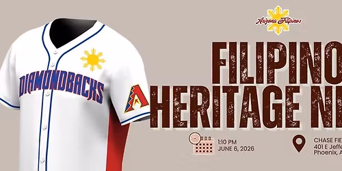 Filipino Heritage Night - DBacks vs. WA Nationals Game