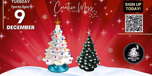 Retro Ceramic Tree Painting | Working Class Brewery