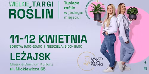Wielkie Targi Ro\u015blin Le\u017cajsk \u203c\ufe0fEdycja WIOSNA 2026