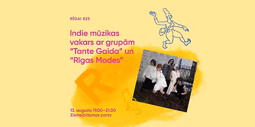 Indie m\u016bzikas vakars ar grup\u0101m "Tante Gaida" un "R\u012bgas Modes"