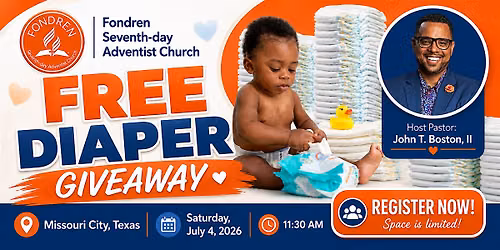 Diaper Giveaway in South Houston