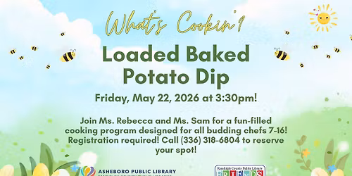 What's Cookin'?: Loaded Baked Potato Dip (Ages 7-16)