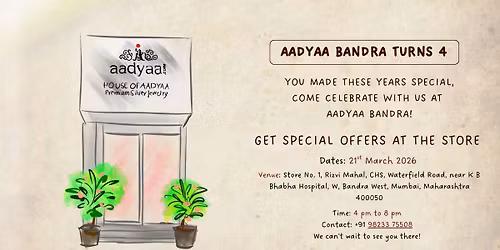 House Of Aadyaa Bandra Store 4th Anniversary