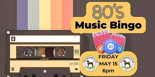 Music Bingo - FREE - 80's