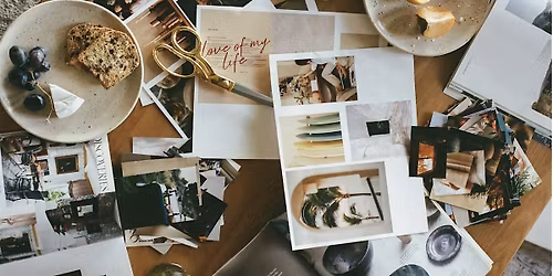 New Year Vision Board Cozy Afternoon