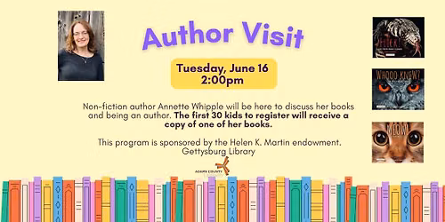 Author Visit: Annette Whipple