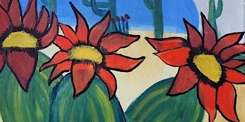 Join us for this Desert Flower paint and sip painting event.