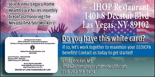 Las Vegas Breakfast for NTS Workers and NTS Retirees