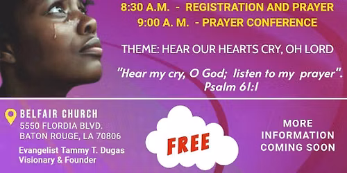WVOP'S 2026 Prayer Conference "Hear Our Hearts Cry, Oh Lord"