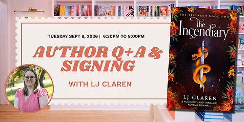 Q+A and Signing with Author LJ Claren