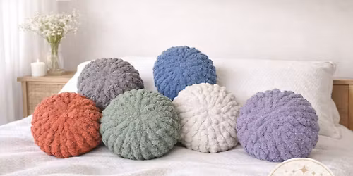 DIY Chunky Knit Pillow Pouf Workshop @ The Dome-Mildford, NH