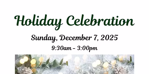 Holiday Celebration & Potluck!