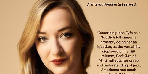 Iona Fyfe, One of Scotland's Finest Singers, Returns to the NAMBA stage!