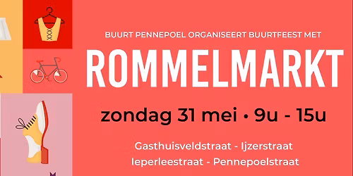 Buurtfeest met rommelmarkt 